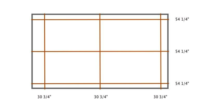 Dover indoor shutter measurement diagram